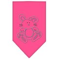 Unconditional Love Bunny Rhinestone Bandana Bright Pink Small UN814175